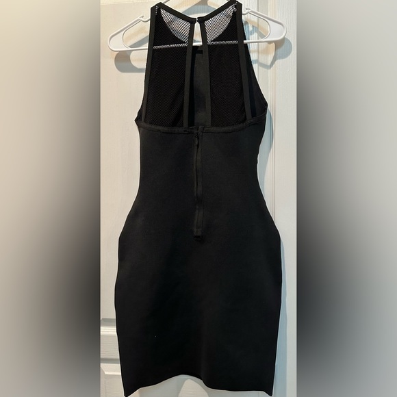 Adelyn Rae Sleeveless Bodycon Halter Neck Bandage Mini Dress w Mesh Racerback - Picture 6 of 8